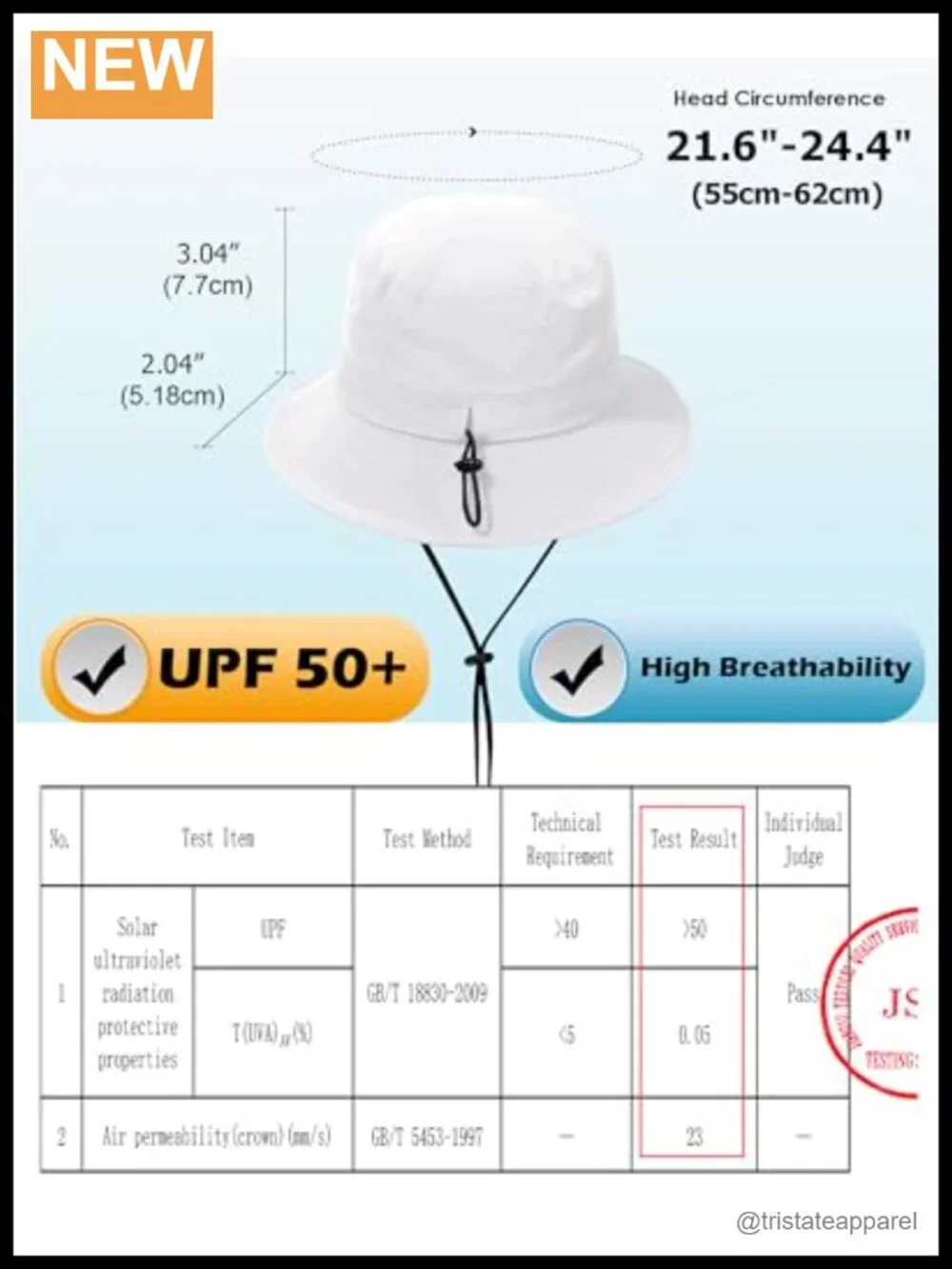Water-Resistant Bucket Hat UPF 50+ Sun Hat for Women Men Outdoor